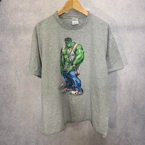 Vintage 2000s marvel hulk gangster shirt size, XL